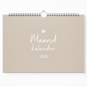 Fyllbooks Maandkalender 2026 - A4