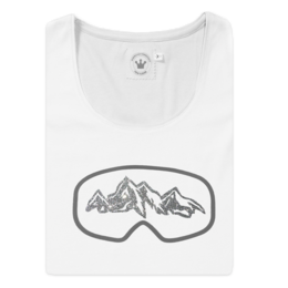 Vinterkvinder t-shirt skibriller