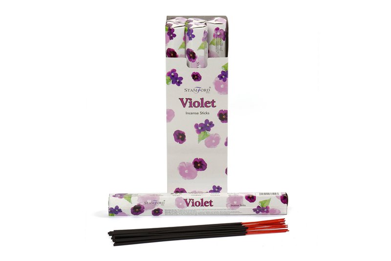 StamFP-37 - Bastoncini di incenso viola Premium Stamford