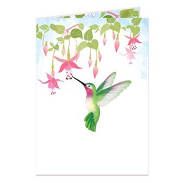 Hummingbird pop-up card