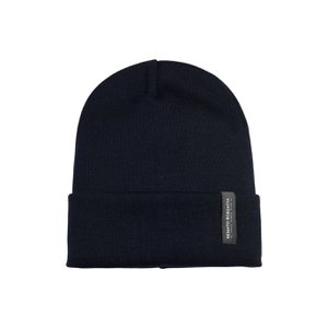 RB5005CX | Unisex Cap in Tubular Stockinette Knit CIMONE Wool Blend Made in Italy. Midnight Blue color. One size