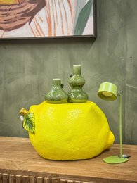 Lemon side table/stool