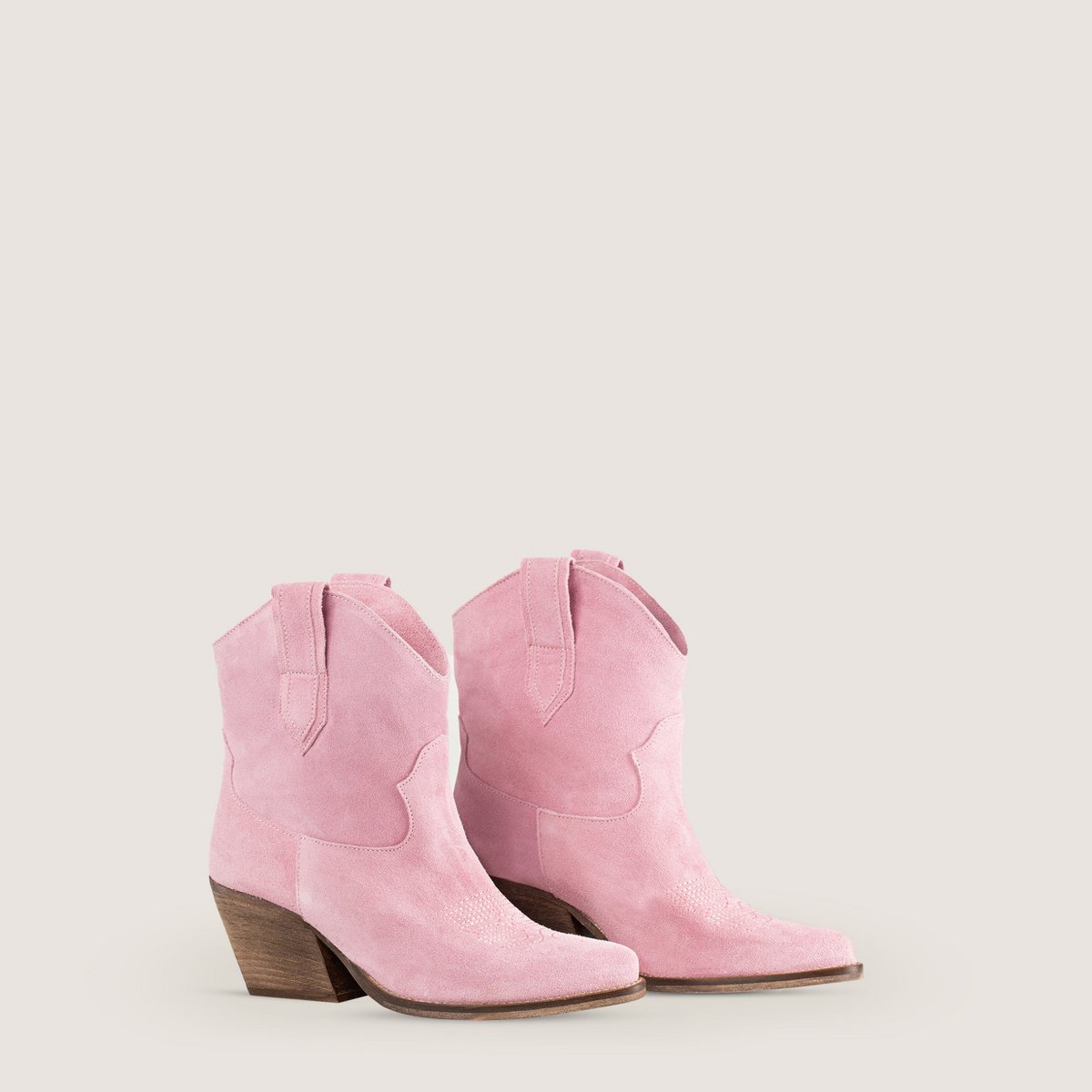 Leila Pink Texan ankelstøvler