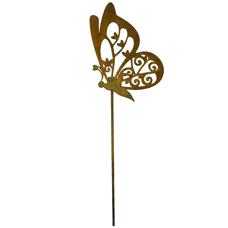 Patina garden decoration flower plug butterfly "Anita" | Vintage decoration spring |