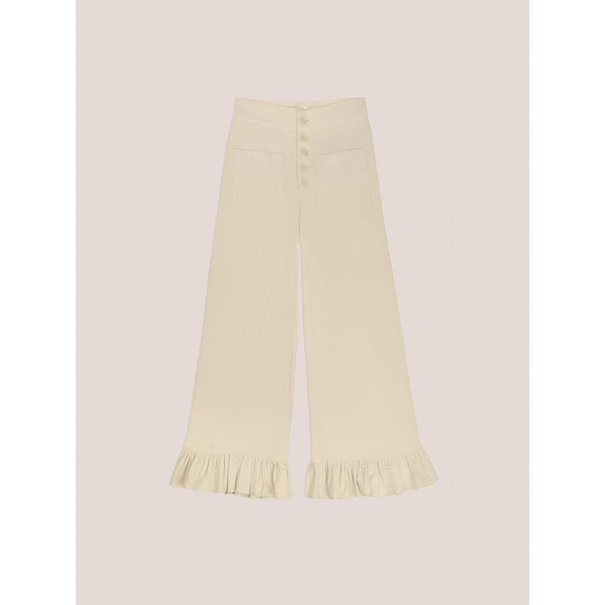 Tender White Corduroy Pants