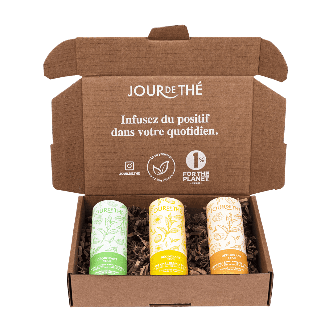 Confezione da 3 deodoranti 100% naturali