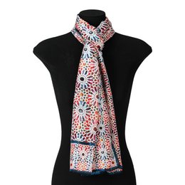 Multicolored Silk tørklæde Sakina