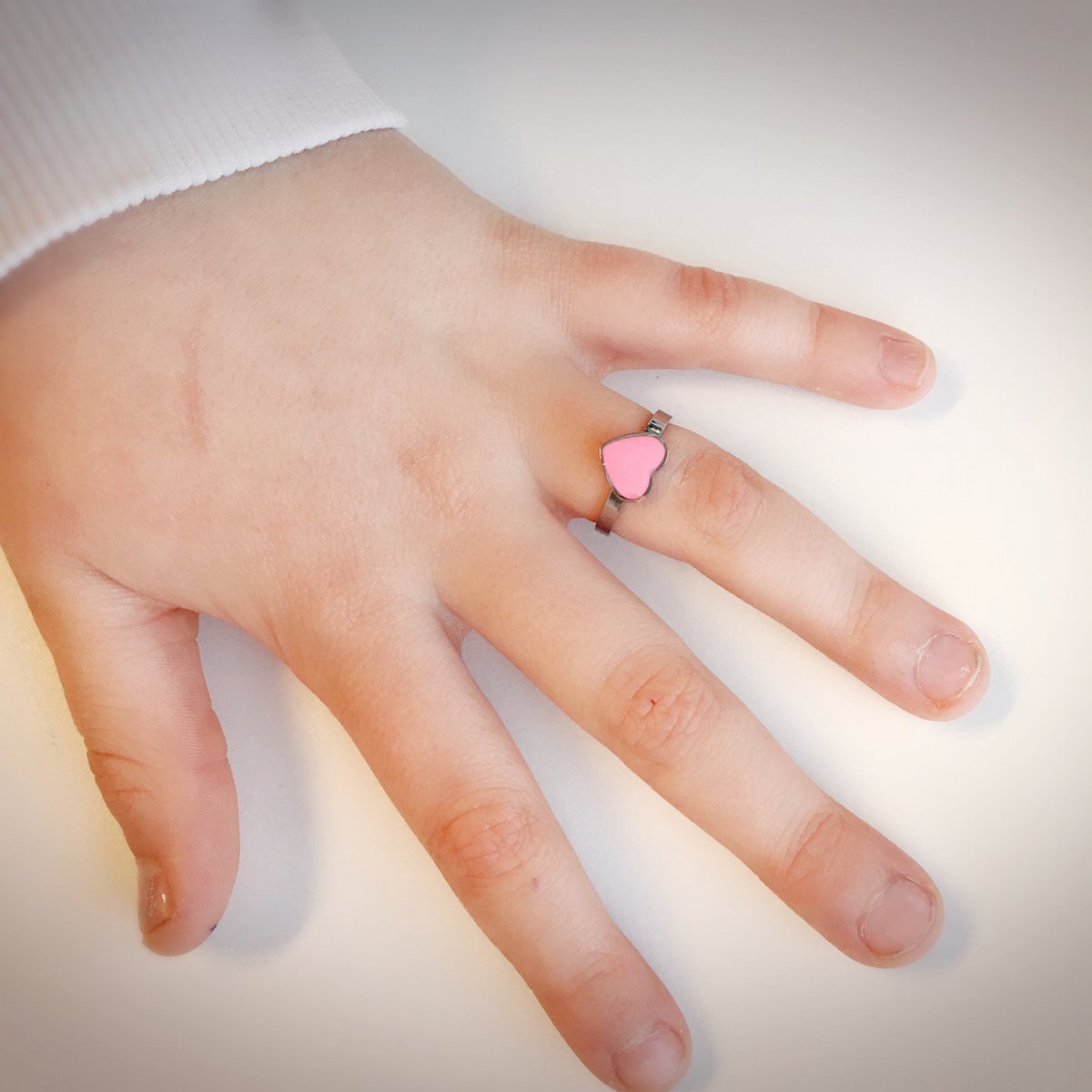 KR72 Herz Rosa Glänzender Stahl