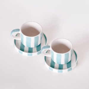 Espresso Tasse Stripes – Amalfi-Minze