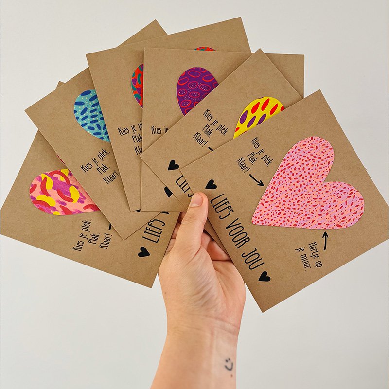 Muursticker hart *Liefs voor jou* (Sweet)