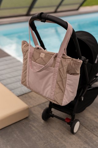 Reisetasche „Pink & Beige“