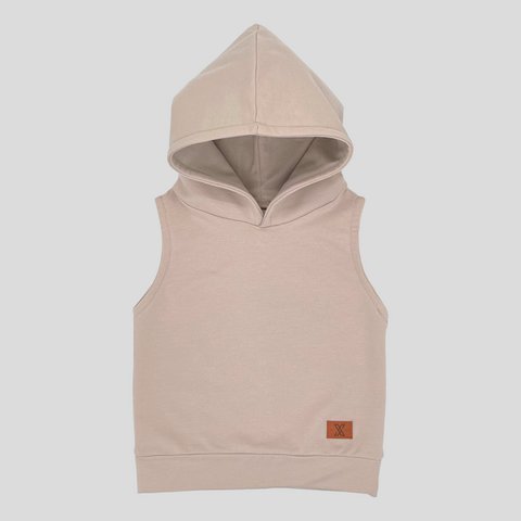 Infinity Sleeveless Hoodie - Pantai Sand