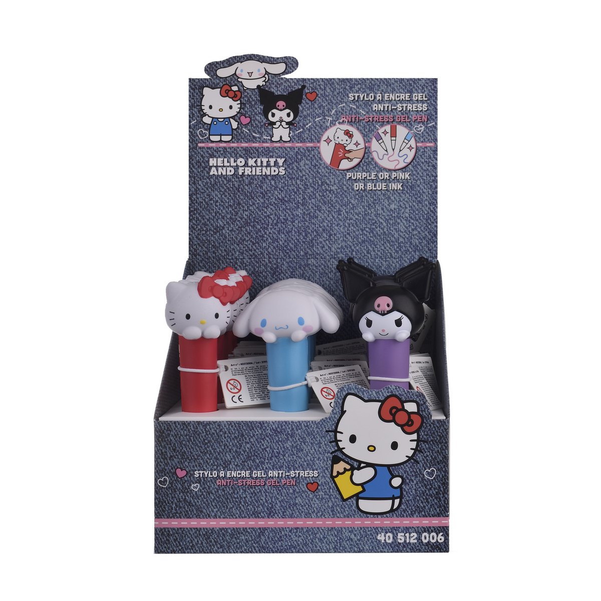 Stylo Gel Squishy Hello Kitty & Friends