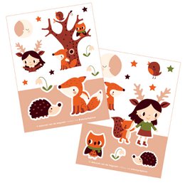 Sticker set - Moonlight walk