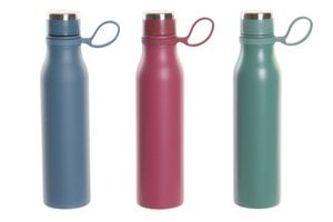 THERMOSEDELSTAHL 9X6.5X26 500ML, DOPPELWANDIG 3 SORTIMENTE. PC191403