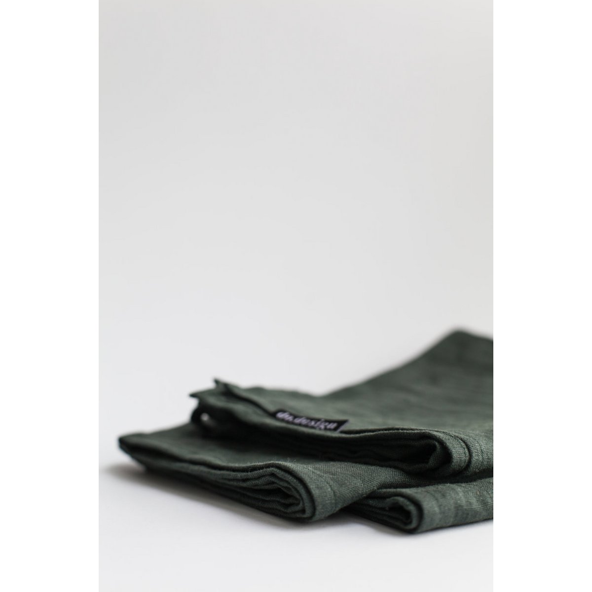 Paño de cocina / Verde bosque, 100% lino