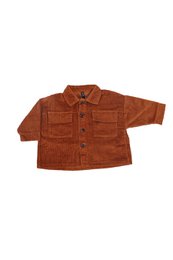 Veste oversize en velours côtelé - Rouille