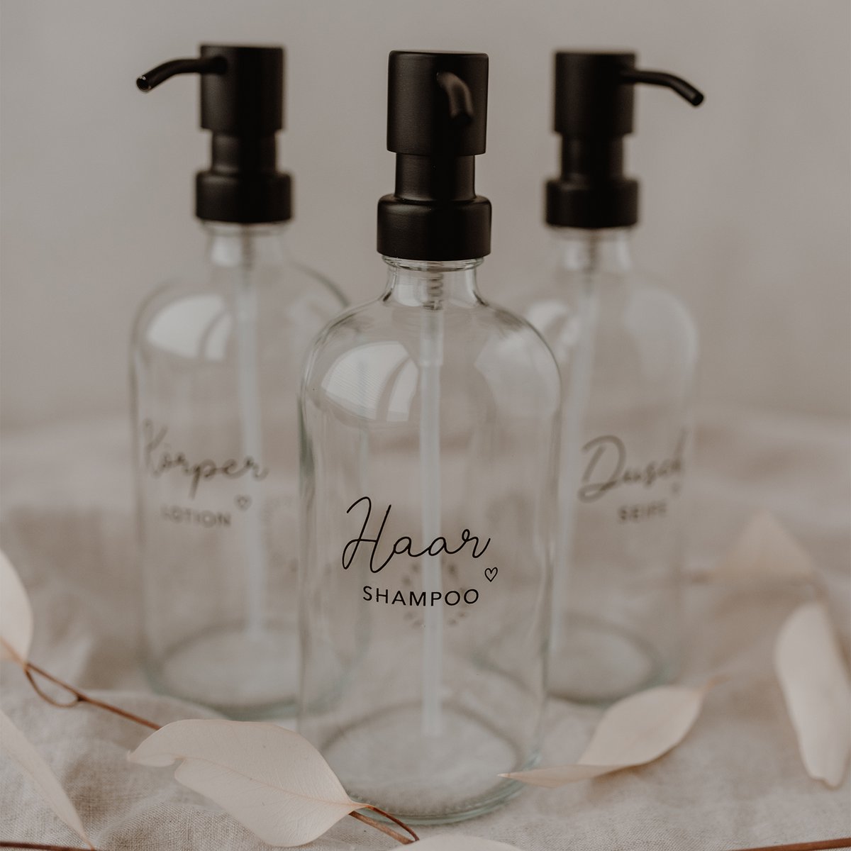 Soap dispenser hair shampoo transparent 500ml (PU = 6 pieces)