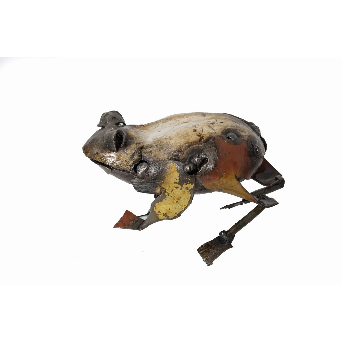 Charming Metal Medium Frog on Lily Pad