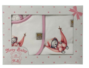 Conjunto de toalha e fralda de passeio para bebê