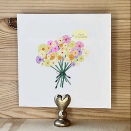 Kort påskebuket Pastel