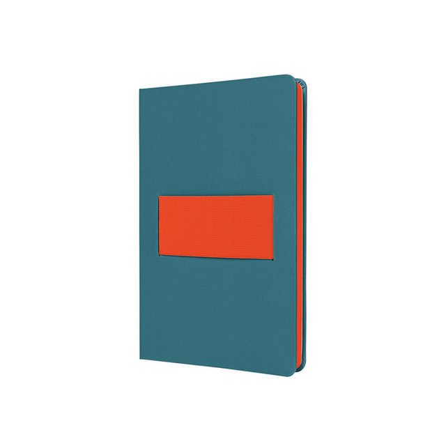 Carnet Linescape Neo A5 l.bleu/ligne papaye 176 pages 80 gr. HC