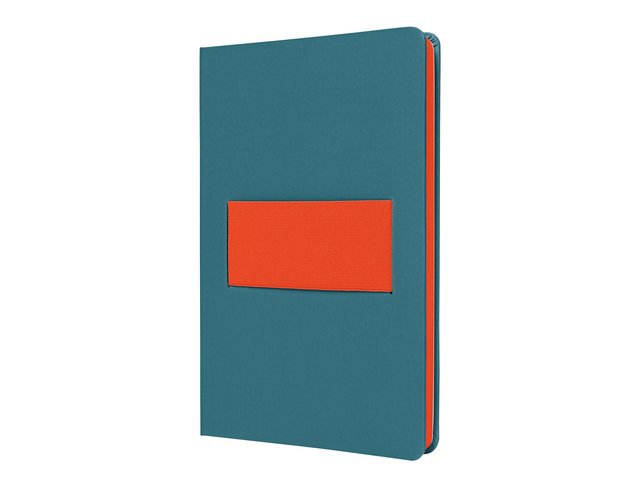 Carnet Linescape Neo A5 l.bleu/ligne papaye 176 pages 80 gr. HC