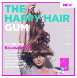 FYYL GUM - THE Happy Hair Gum - 20 tyggegummibokse pr. pakke - naturligt tyggegummi