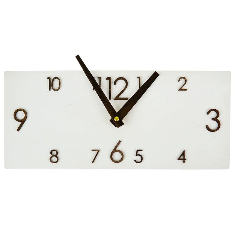 Wall clock Clocks for wall Wooden wall clock White wall clock Rustic wall clock Rectangular wall clock Unique wall clock Wall art Rectangle