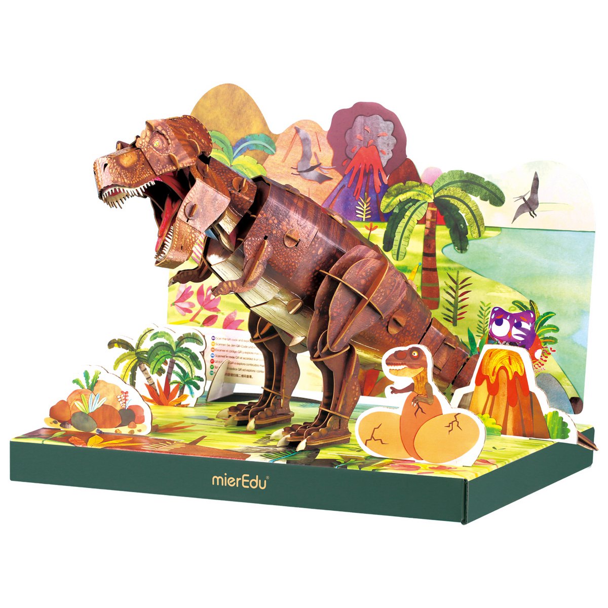MierEdu - Movable 3D Puzzle - T-Rex