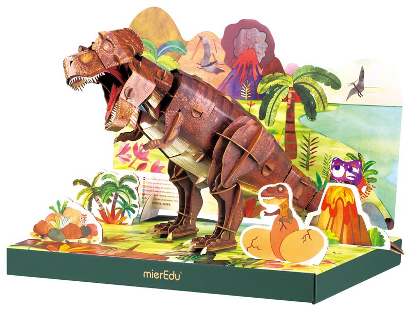MierEdu - Movable 3D Puzzle - T-Rex