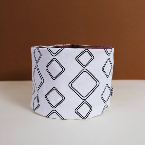 Plant Basket - Planter - Bio Cotton - Boho Botanic Black