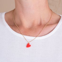 Ketting Lume Charms | Hjerte rødt guld