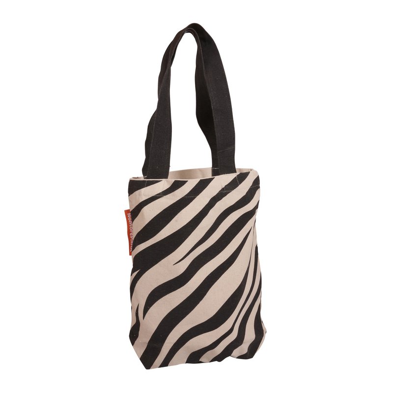Holdbar taske med lynlås - nomoreplastisk - baby zebra