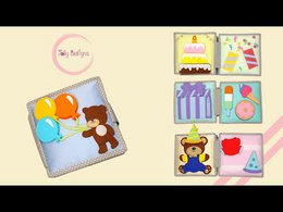 Happy Bearsday - 6 siders mini stille bog