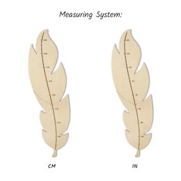 Nursery Wall Growth Meter, Feather-Themed Height Chart for Kids