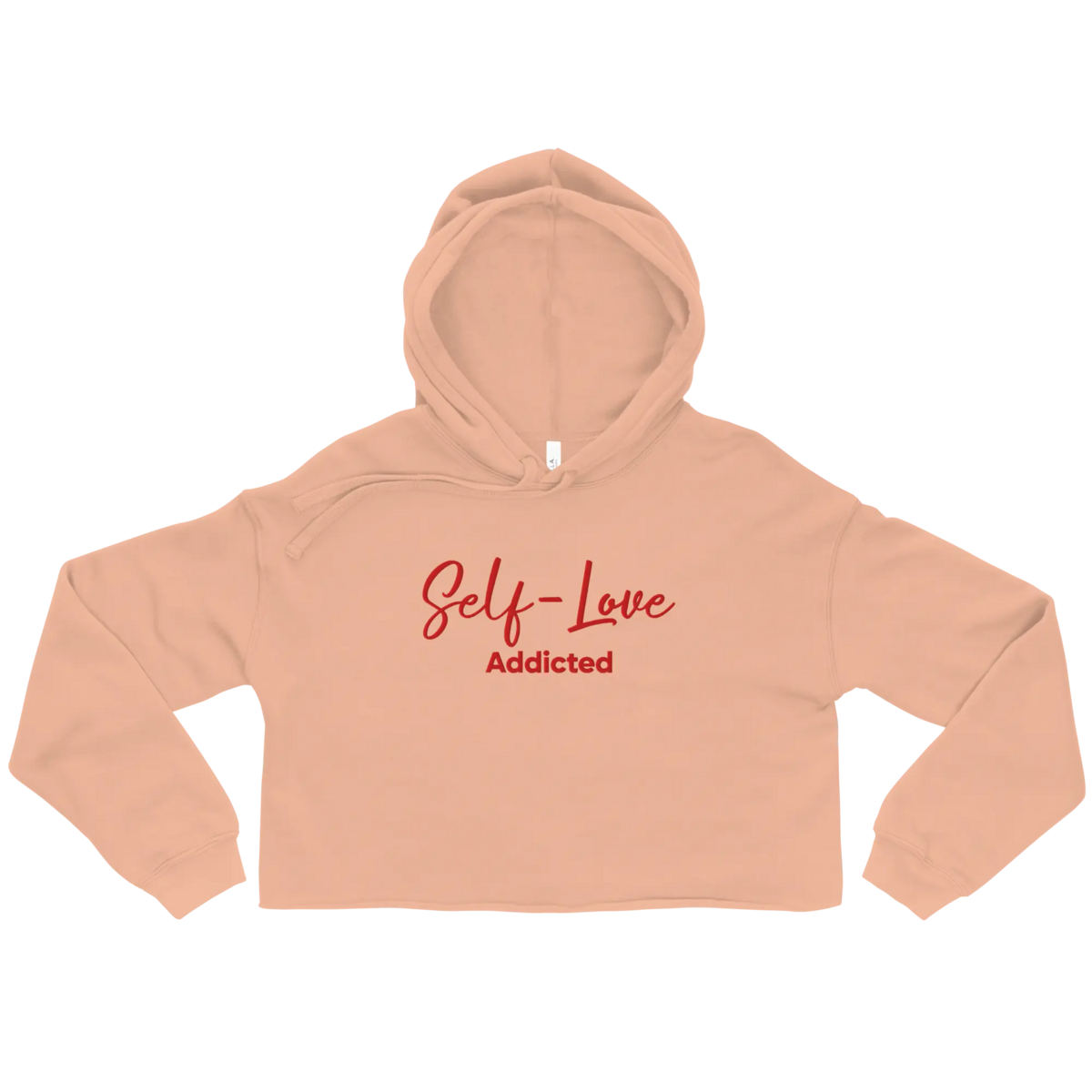 Crop Hoodie – Self Love Addicted mit STICKEREI