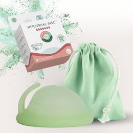 Femi.Eko® universele menstruatieschijf – Duurzaam, herbruikbaar, hoog comfort, capaciteit van 50 ml