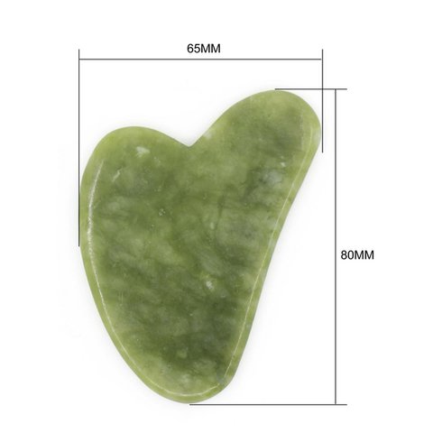 Set van 11 + 1 gratis - Groene jade steen Gua Sha met deksel