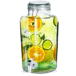 Dispensador con vidrio de grifo 8 l