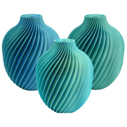 Vase Nova 3D - Vase imprimé en 3D - PLA durable - Convient aux fleurs artificielles