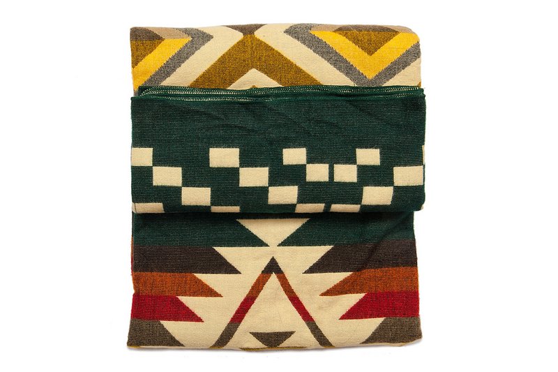 Alpaca Blanket Cayambe - Dark green
