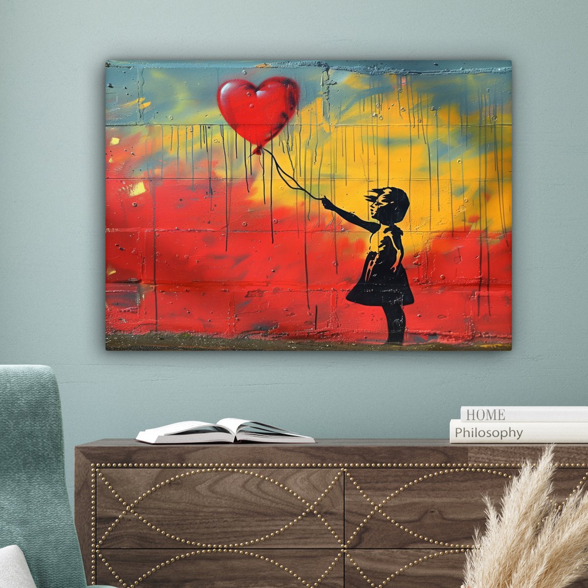 Leinwand Malerei - Wanddekoration Banksy Sty