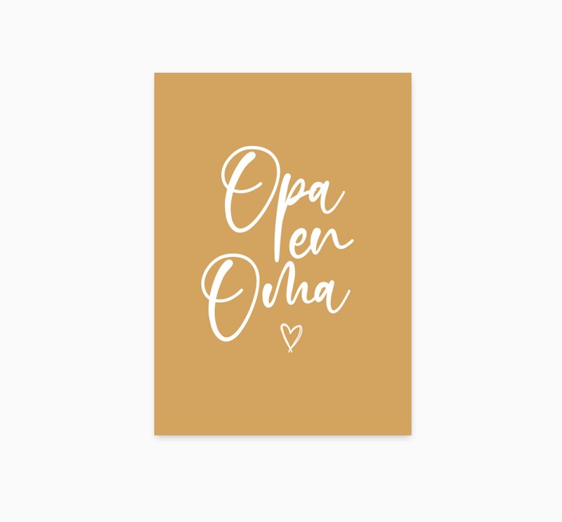 A6 Ansichtkaart || Opa & Oma
