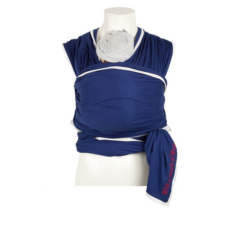 Baby sling Navy - natural