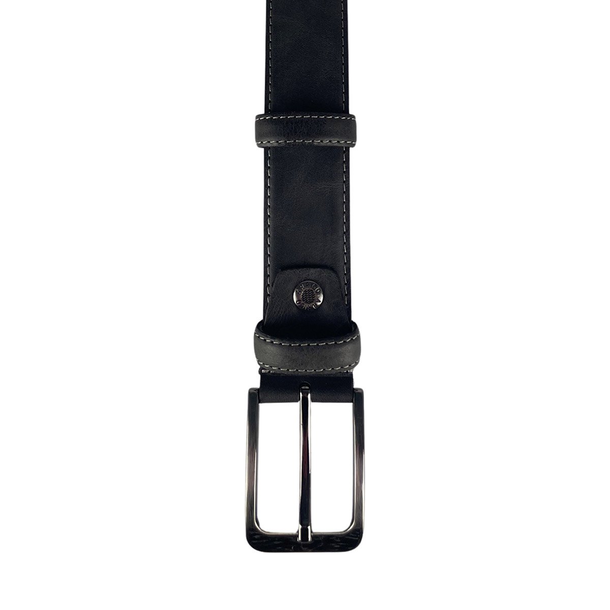 Cintura in pelle monogramma | Genuina pelle | Cintura maschile e signore | 3,5 cm | 8 colori