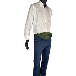 Taljetaske Læder - Fanny Pack Læder - Pouch Taske i 6 farver læder - Læder Belly Bag - Unisex model