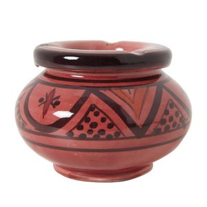 Keramik Aschenbecher rot