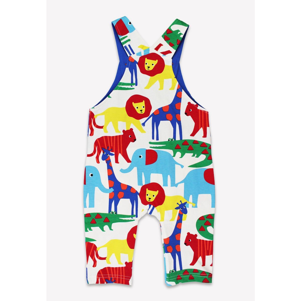 Bio-Baumwoll Kinder Latzhose mit Safari-Druck