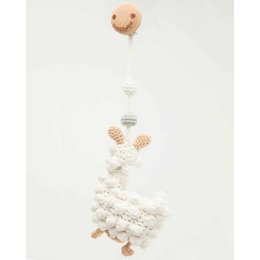 Crochet play arch pendant llama LUKE (organic)